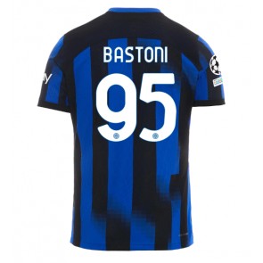 Inter Milan Alessandro Bastoni #95 Hemmatröja 2023-24 Kortärmad